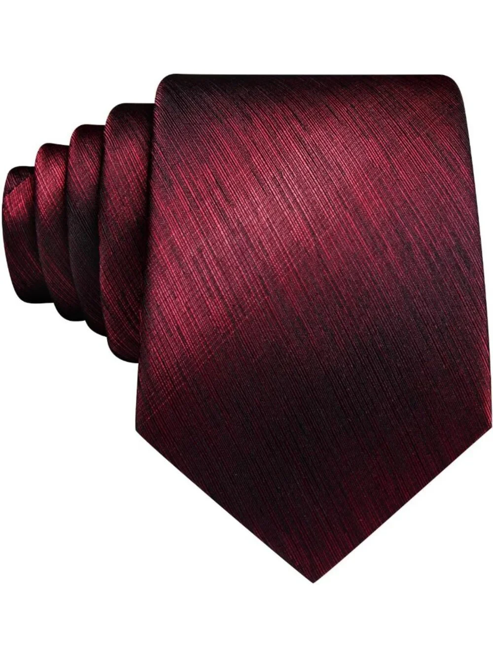 Stylish Striped Silk Necktie Set with Handkerchief & Cufflinks for Men